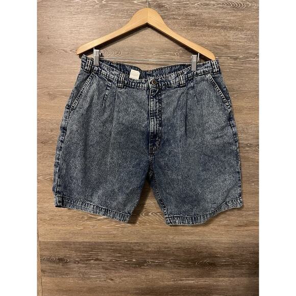 Levi's Levis Silvertab Baggy Black Acid Wash vtg Denim Jean Shorts Mens Sz 40 - Picture 1 of 10